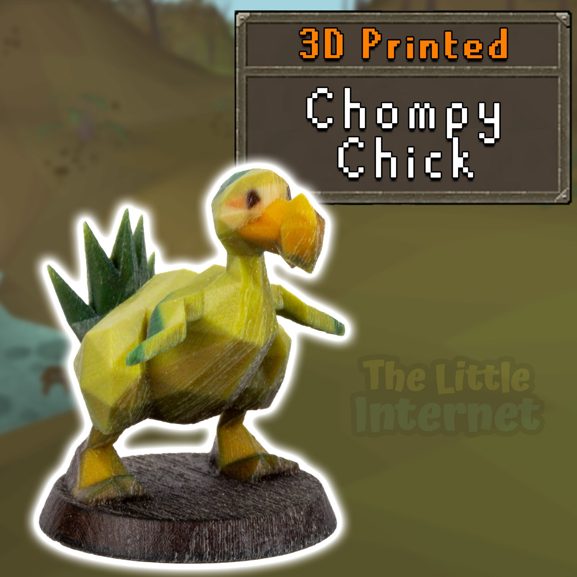 Chompy Chick Bird Pet Full Color 3D Printed Oldschool RuneScape Miniature Figurine - Fan Art, OSRS Merchandise Memorabilia, Gamer Home Decor, Resin Desk Display, Game Shelf Accessory, Collectible Trophy, Replica Model, nerdy gift idea for him