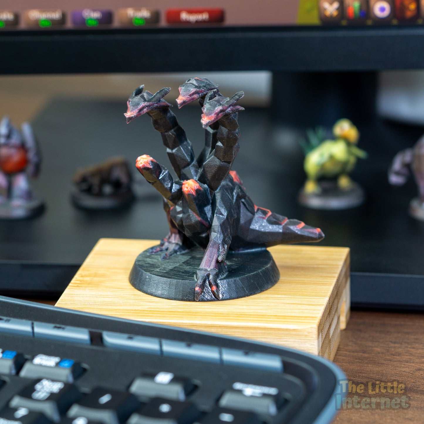 Hydra Ikkle Pet Full Color 3D Printed Oldschool RuneScape Miniature Figurine - Fan Art, OSRS Merchandise Memorabilia, Gamer Home Decor, Resin Desk Display, Game Shelf Accessory, Collectible Trophy, Replica Model, nerdy gift idea him