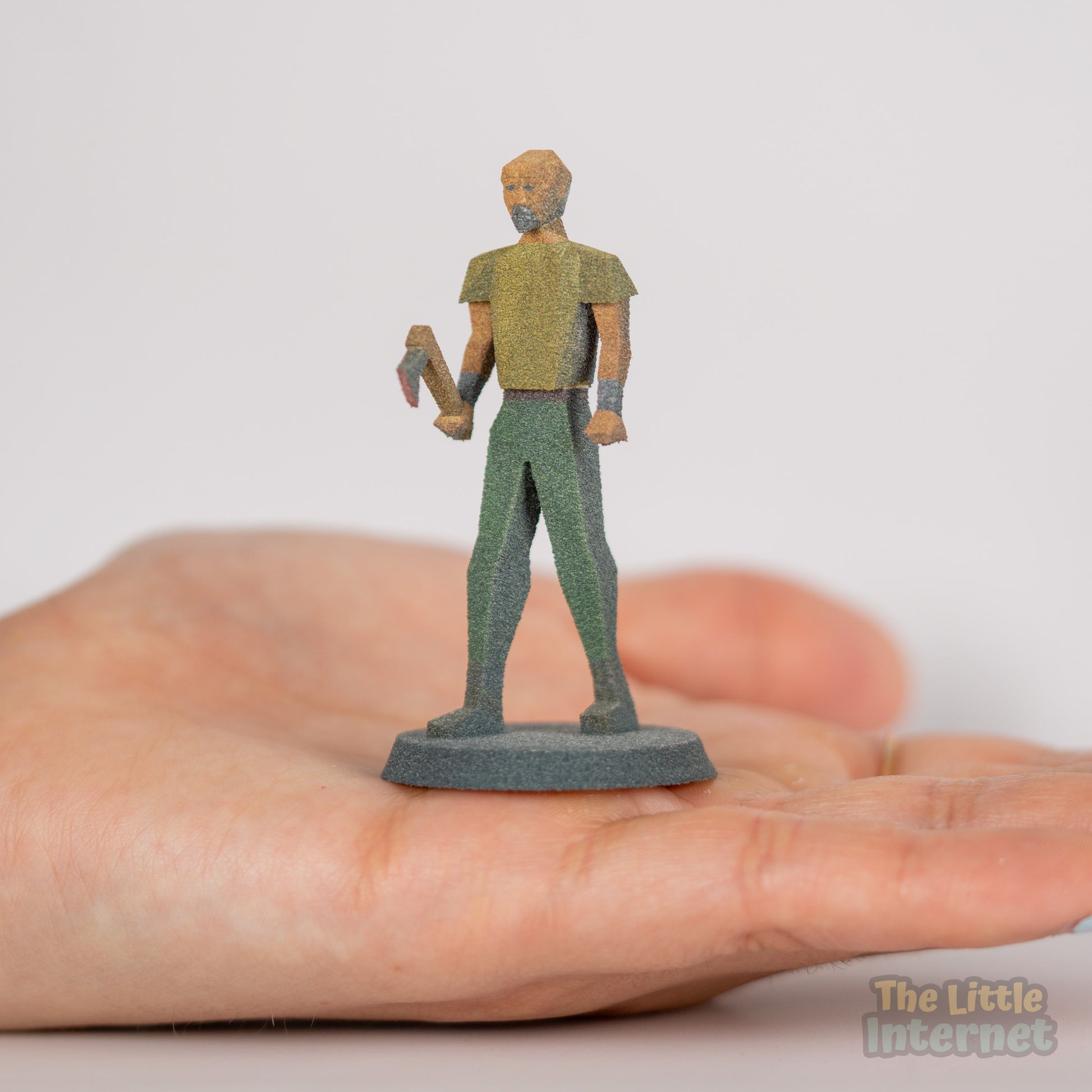 Bob Woodcutting Bot RS Guy Full Color 3D Printed Oldschool RuneScape Miniature Figurine - Rune Scape Fan Art, OSRS Merchandise Memorabilia, Gamer Home Decor, Resin Desk Display, Game Shelf Accessory, Collectible Trophy, Replica Model, nerdy gift idea