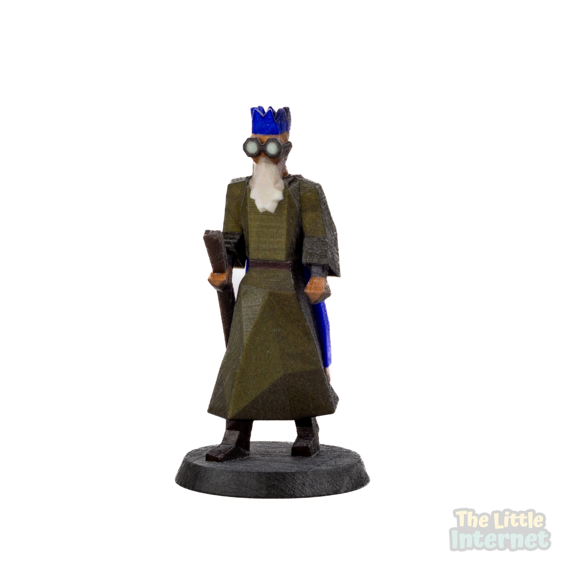 Wise Old Man Full Color 3D Printed Old School RuneScape Miniature Figurine - Rune Scape Fan Art, OSRS Merchandise Memorabilia, Gamer Home Decor, Resin Desk Display, Game Shelf Accessory, Collectible Trophy, Replica Model, nerdy gift idea him, trinket